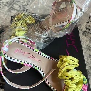 New Betsey Johnson Elmira Ankle Strap Sandals